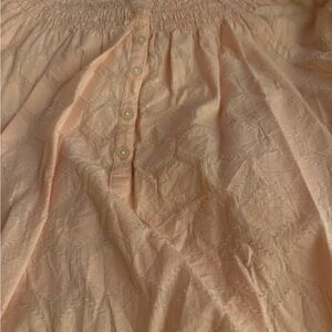 LOFT Light peach Textured Blouse